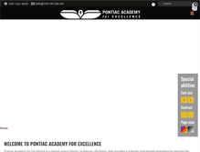 Tablet Screenshot of pontiacacademy.org